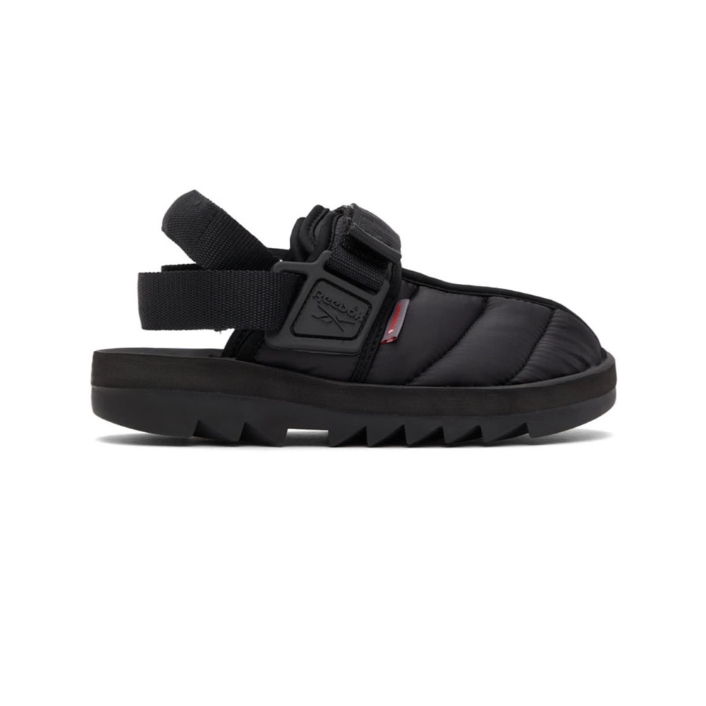 Black quilted Reebok beatnik (unisex size UK6)